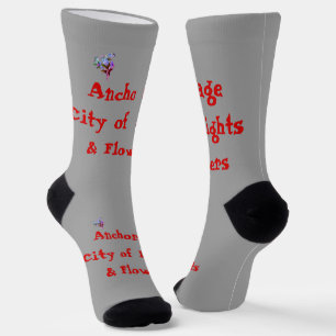 Anchorage Stadt der Lichter und Blumen Socken