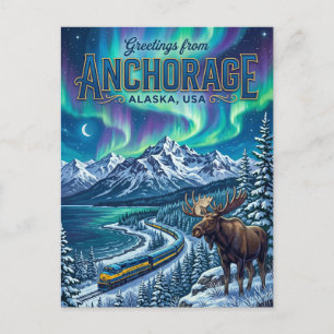 Anchorage USA Postkarte