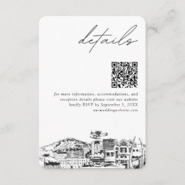 Anchorage Wedding Modern Details QR Code Begleitkarte