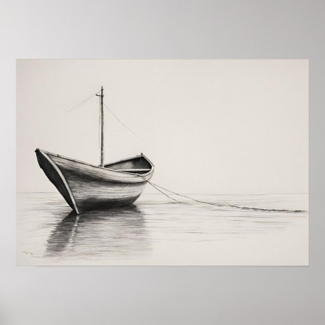 "Anchored Serenity" drucken Poster (Vorne)