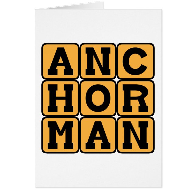 Anchorman, Fernsehpersönlichkeit (Vorne)