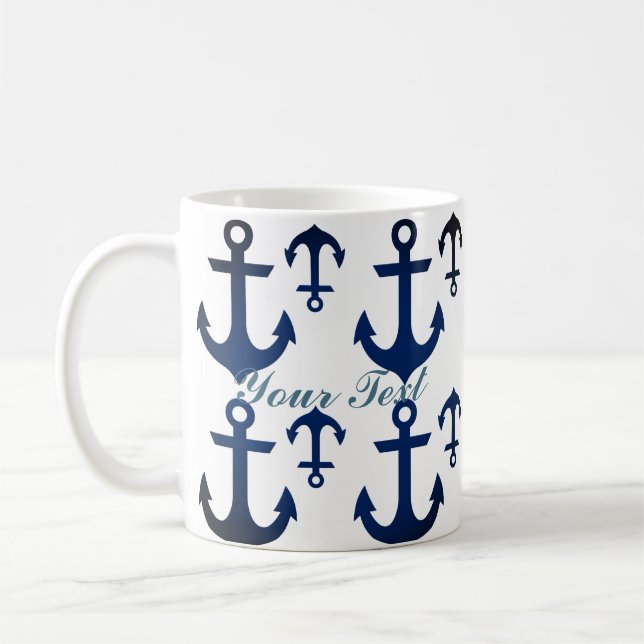 Anchors Ahoy Nautical Kaffeetasse (Links)