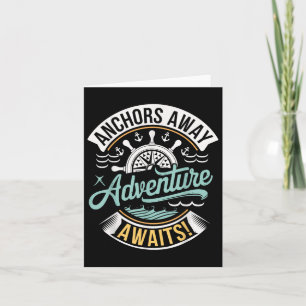 Anchors Away Adventure erwartet nautisches Design Karte