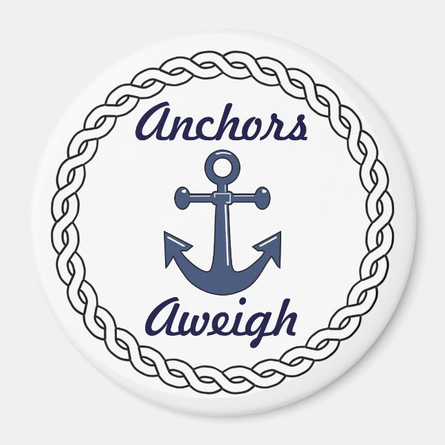 Anchors Aweigh White Magnet (Vorne)