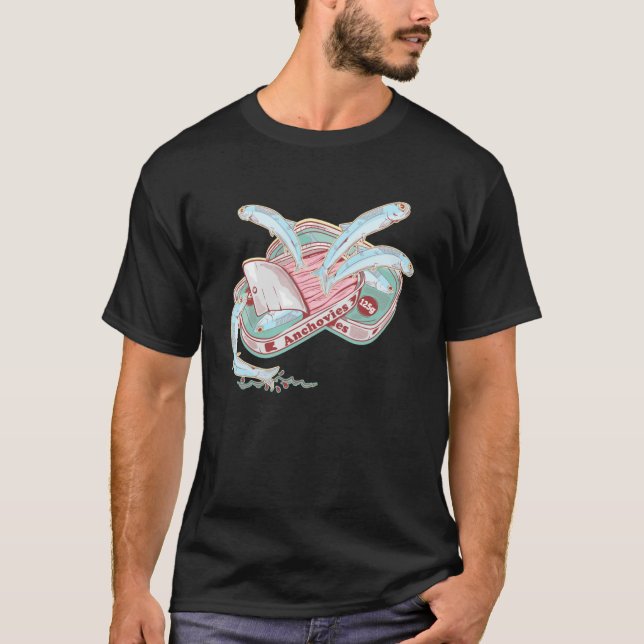 Anchos lustiger Fisch in Pullover Hoodie (Vorderseite)