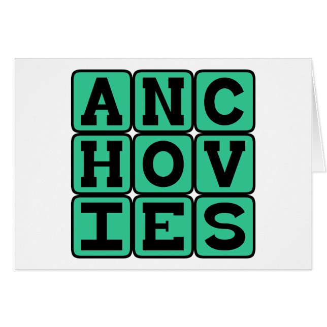 Anchovis, Pizza Topping (Vorderseite (Horizontal))