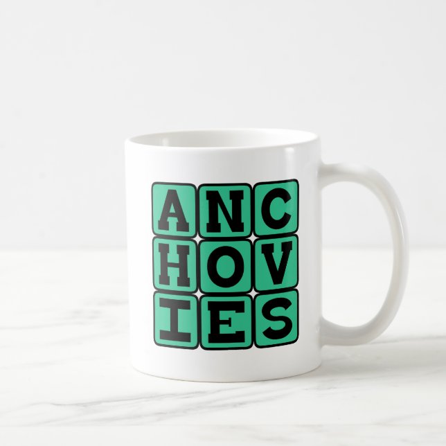 Anchovis, Pizza Topping Tasse (Rechts)