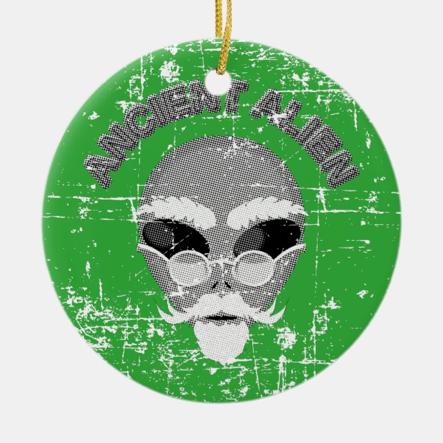 Ancient Alien Head Keramikornament (Vorne)