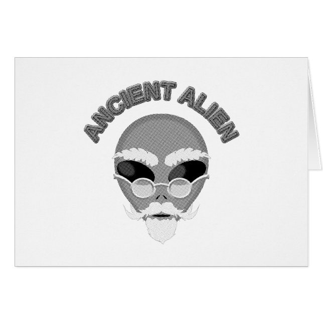 Ancient Alien Head Newsprint (Vorderseite (Horizontal))