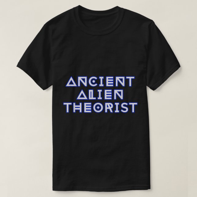 Ancient Alien Theorist Sci-Fi Design T-Shirt (Design vorne)