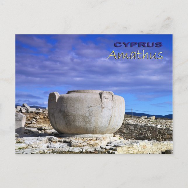 Ancient Anathus Cyprus Postkarte (Vorderseite)