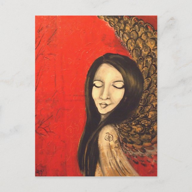 Ancient Angel Postcard Postkarte (Vorderseite)