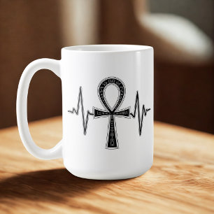 Ancient Ankh Mystique Tasse White