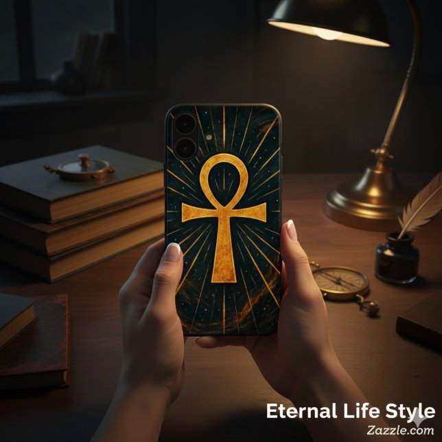 Ancient Ankh Sacred Mystique Gold Radiation Case-Mate iPhone Hülle (Von Creator hochgeladen)