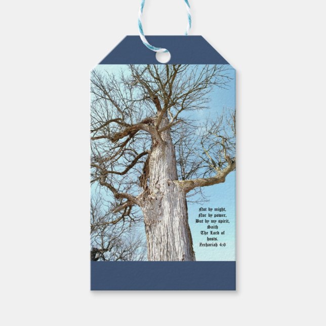 Ancient Ash Zechariah 4:6 Geschenkanhänger (Vorderseite)