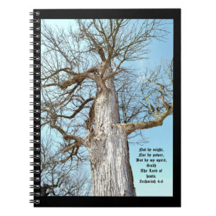 Ancient Ash Zechariah 4:6 Notizblock