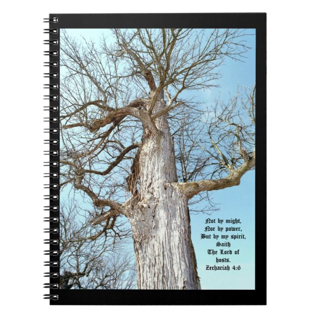 Ancient Ash Zechariah 4:6 Notizblock (Vorderseite)