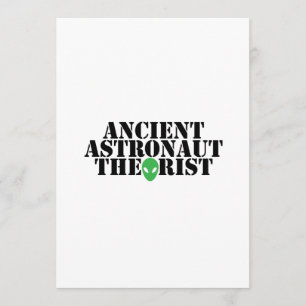 Ancient Astronaut Theorist Alien Funny Birthday Karte