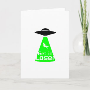 Ancient Astronaut Theorist Alien Funny Birthday Karte