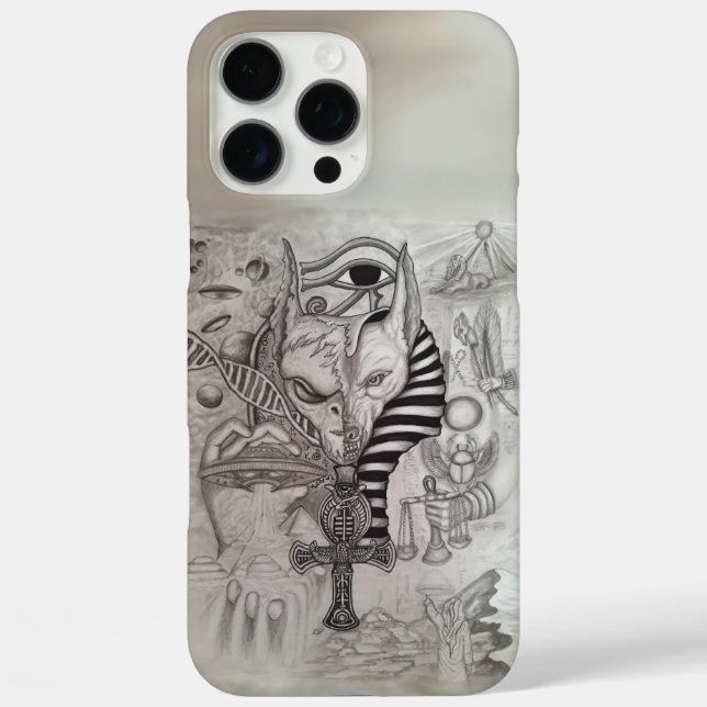 Ancient Außerirdischen , Anubis Case-Mate iPhone Hülle (Rückseite)