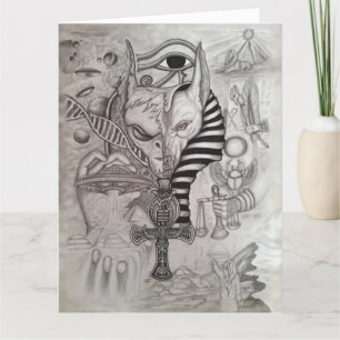 Ancient Außerirdischen , Anubis Dankeskarte
