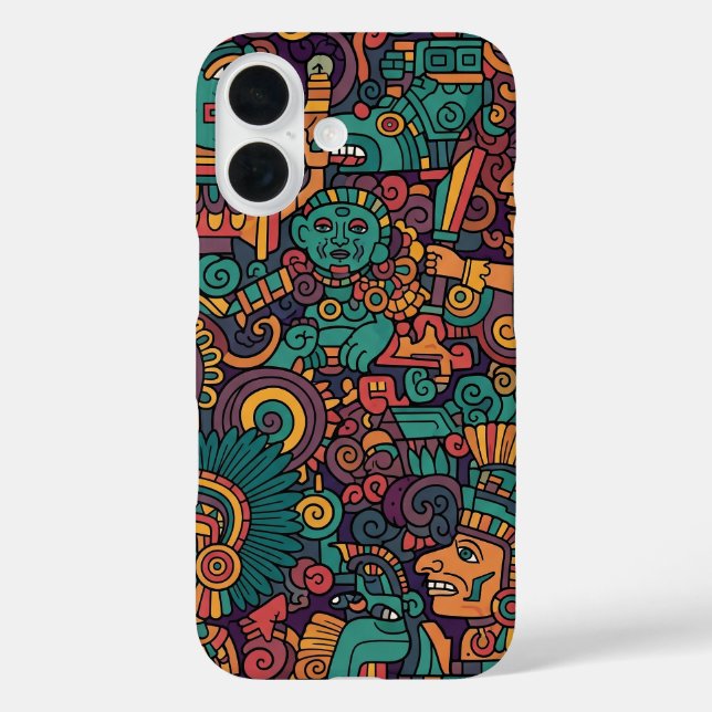ANCIENT AZTEC INDIAN ART Case-Mate iPhone HÜLLE (Rückseite)