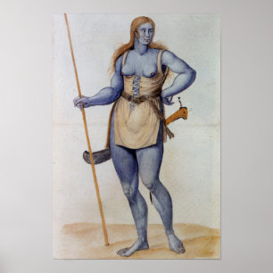 Ancient British Woman Poster