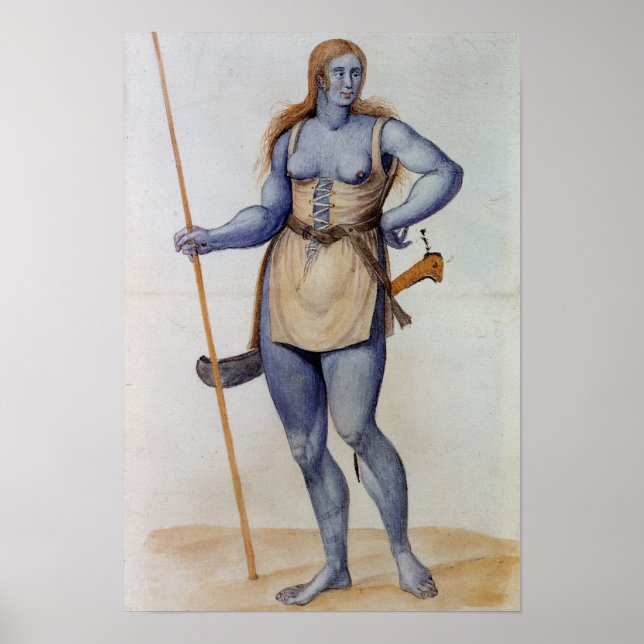 Ancient British Woman Poster (Vorne)