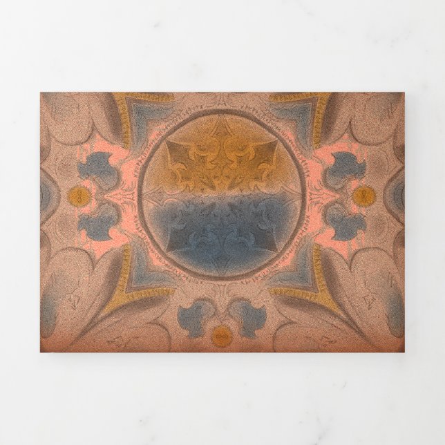 Ancient brochure dreifach gefaltete karte (Cover)