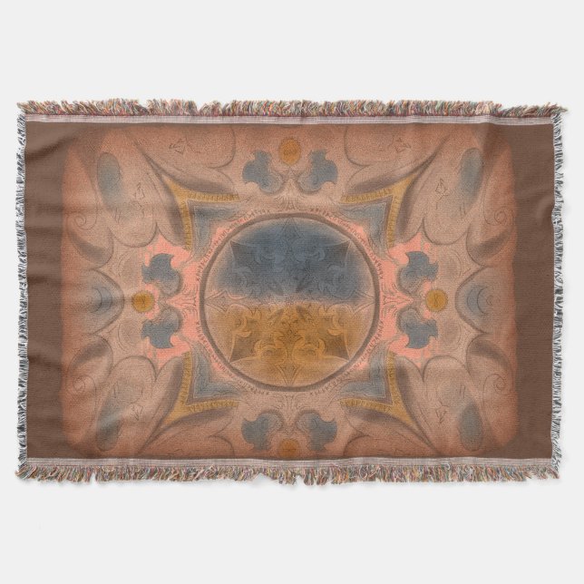 Ancient carpet Throw Blanket Decke (Vorderseite)
