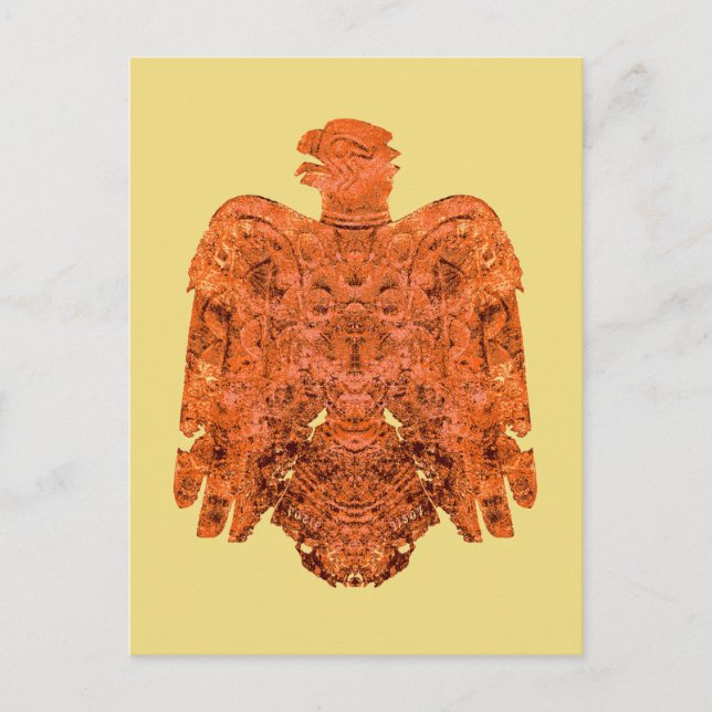 ANCIENT COPPER PEORIA FALCON - WIEDERHERGESTELLTE  POSTKARTE (Vorderseite)