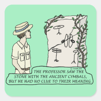 Ancient Cymbals Square Sticker