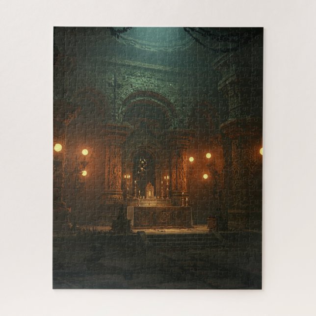 Ancient Dark Hidden Untergrund Tempel Puzzle (Vertikal)