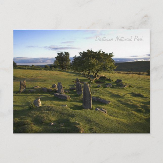 Ancient Dartmoor Settlement Postcard Postkarte (Vorderseite)