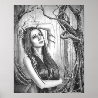 Ancient Dryad Poster Goddess Poster Tree Spirit