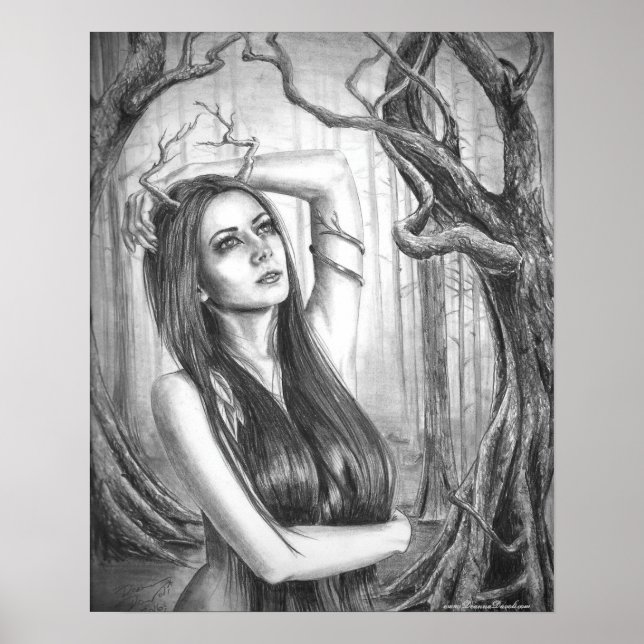 Ancient Dryad Poster Goddess Poster Tree Spirit (Vorne)
