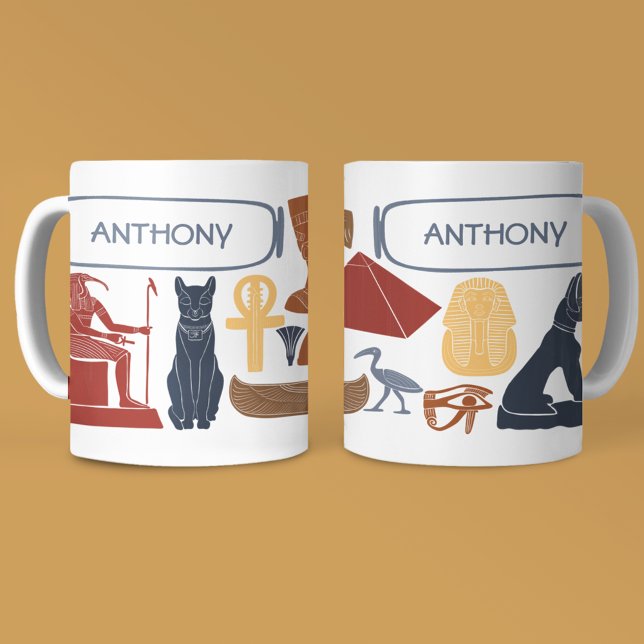 Ancient Egypt Egyptian Graphics Collage Kaffeetasse (Von Creator hochgeladen)