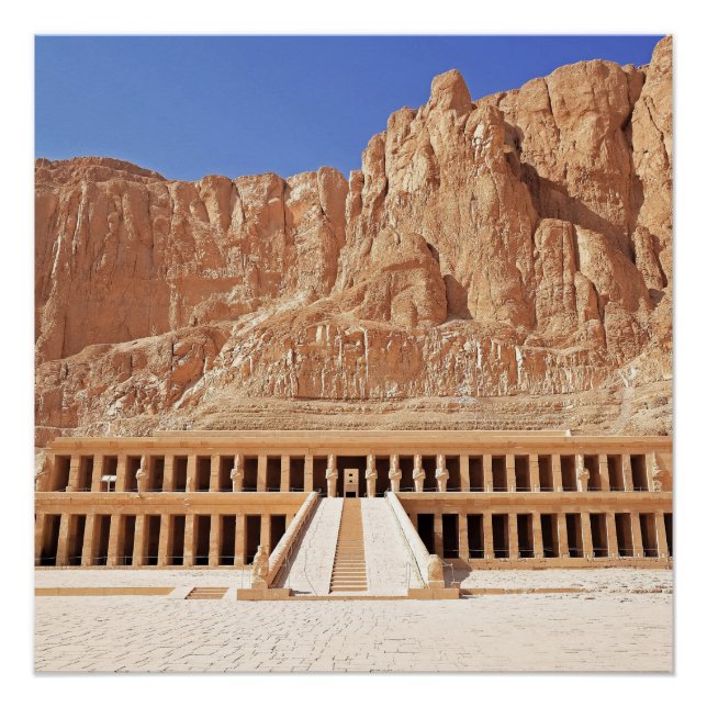 Ancient Egypt Hatshepsut Deir Bahri Temple Luxor Poster (Vorderseite)
