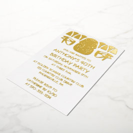 Ancient Egypt King Tut Themed Custom Party Folieneinladung