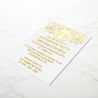 Ancient Egypt King Tut Themed Custom Party Folieneinladung