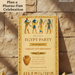 Ancient Egyptian Birthday Mystique Einladung