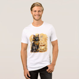 Ancient Egyptian Cat Bastet Mythology Design Tri-Blend Shirt
