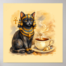 Ancient Egyptian Cat Bastet Mythology Poster