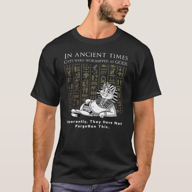 Ancient Egyptian Cat Pharaoh Funny Cat Lover T-Shirt (Vorderseite)