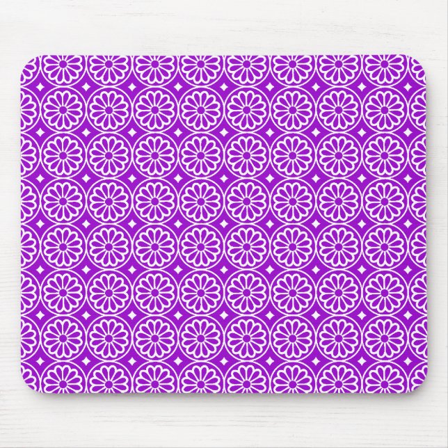 Ancient Egyptian Flowers - Purple Mousepad (Vorne)