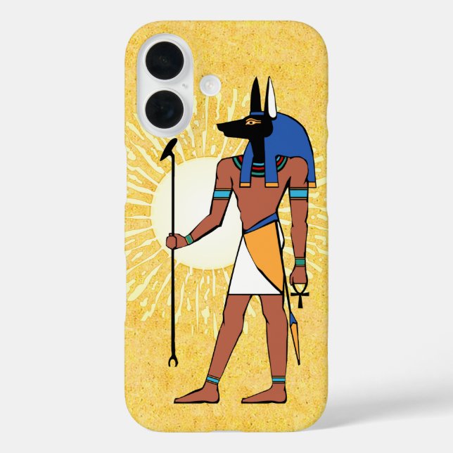 Ancient Egyptian God Anubis Case-Mate iPhone Hülle (Rückseite)