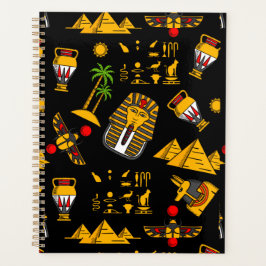 Ancient Egyptian Hieroglyphic Pattern Background Planer
