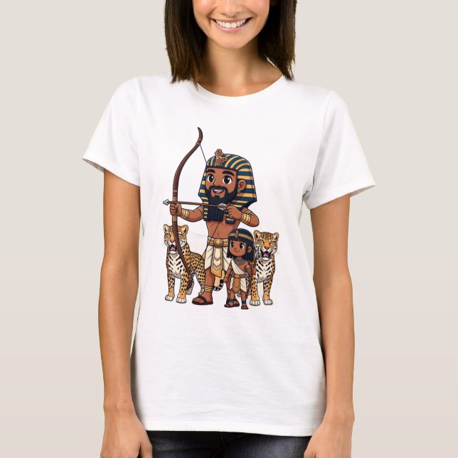 Ancient Egyptian Hunt with Leopards T-Shirt (Vorderseite)
