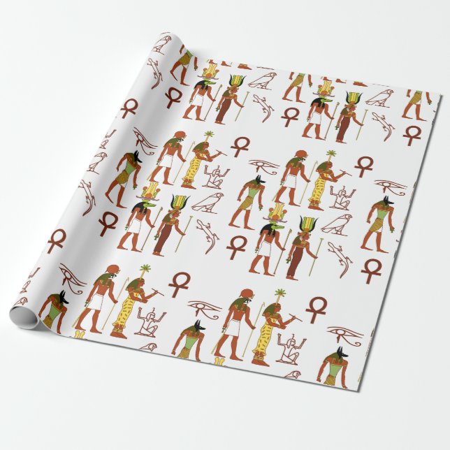 Ancient Egyptian Pantheon Geschenkpapier (Ungerollt)