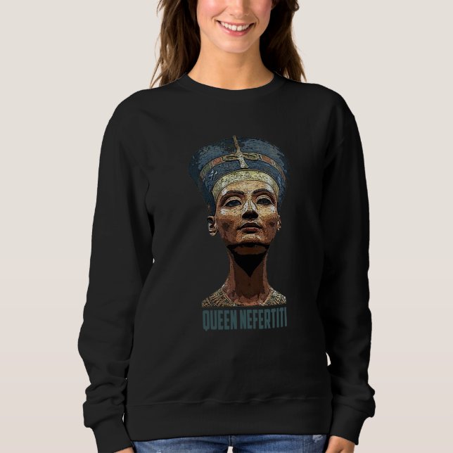 Ancient Egyptian Pharaoh queen Nefertiti Mom dad Sweatshirt (Vorderseite)
